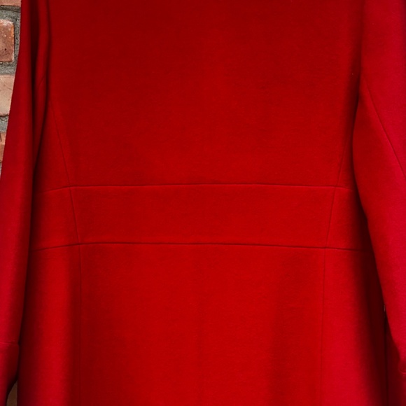 Harve Benard Classic Red Wool Long Coat ~ sz 12 - Picture 4 of 9